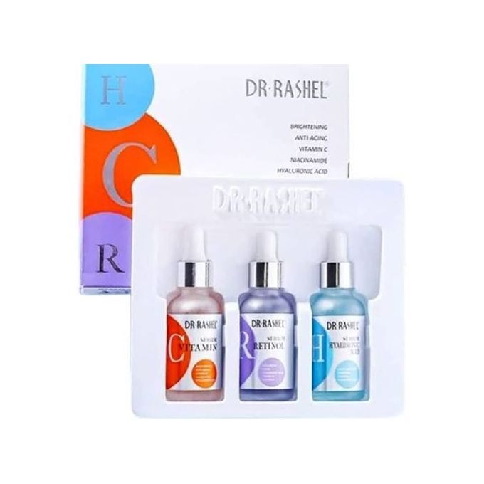Dr Rashel - Anti-aging Moisturizing Complete Facial Serum Set, Pack of 3