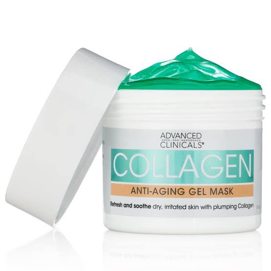 Advanced Clinicals - Collagen, Anti-Aging Gel Beauty Mask, 5 fl oz (148 ml)