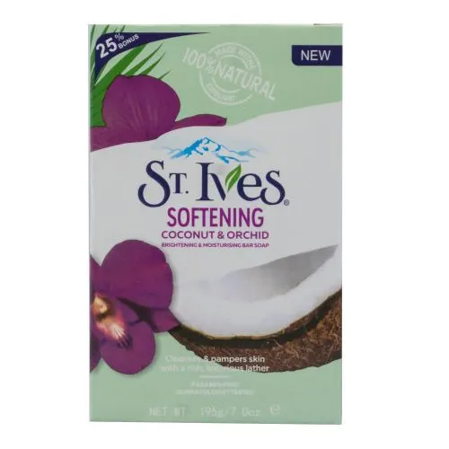 St. Ives - Softening Coconut &Orchid Brightening &Moisturizing Bar Soap
