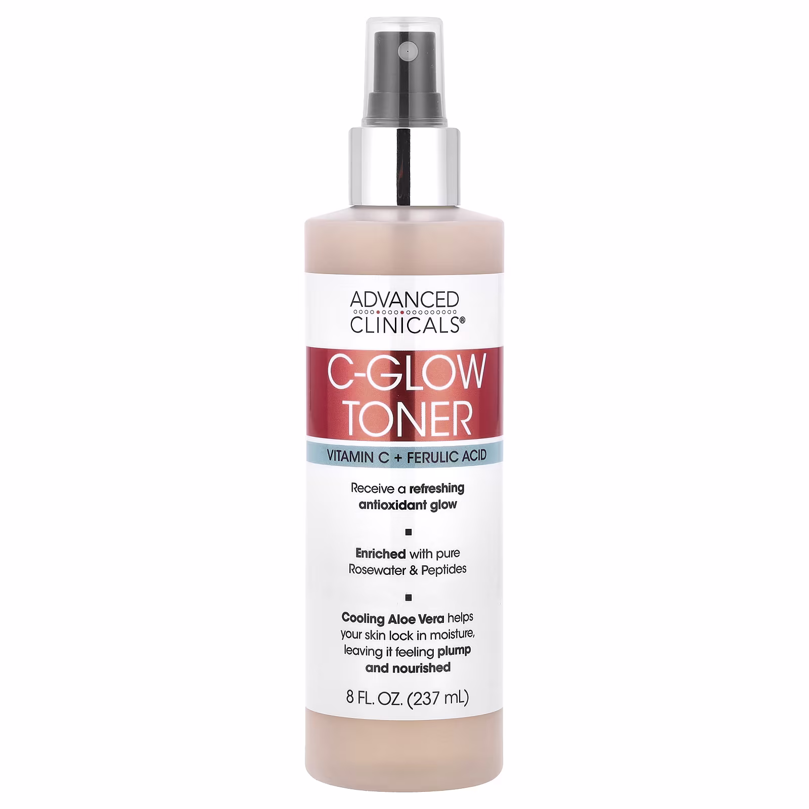 Advanced Clinicals - C-Glow Toner, Vitamin C + Ferulic Acid, 8 fl oz (237 ml)