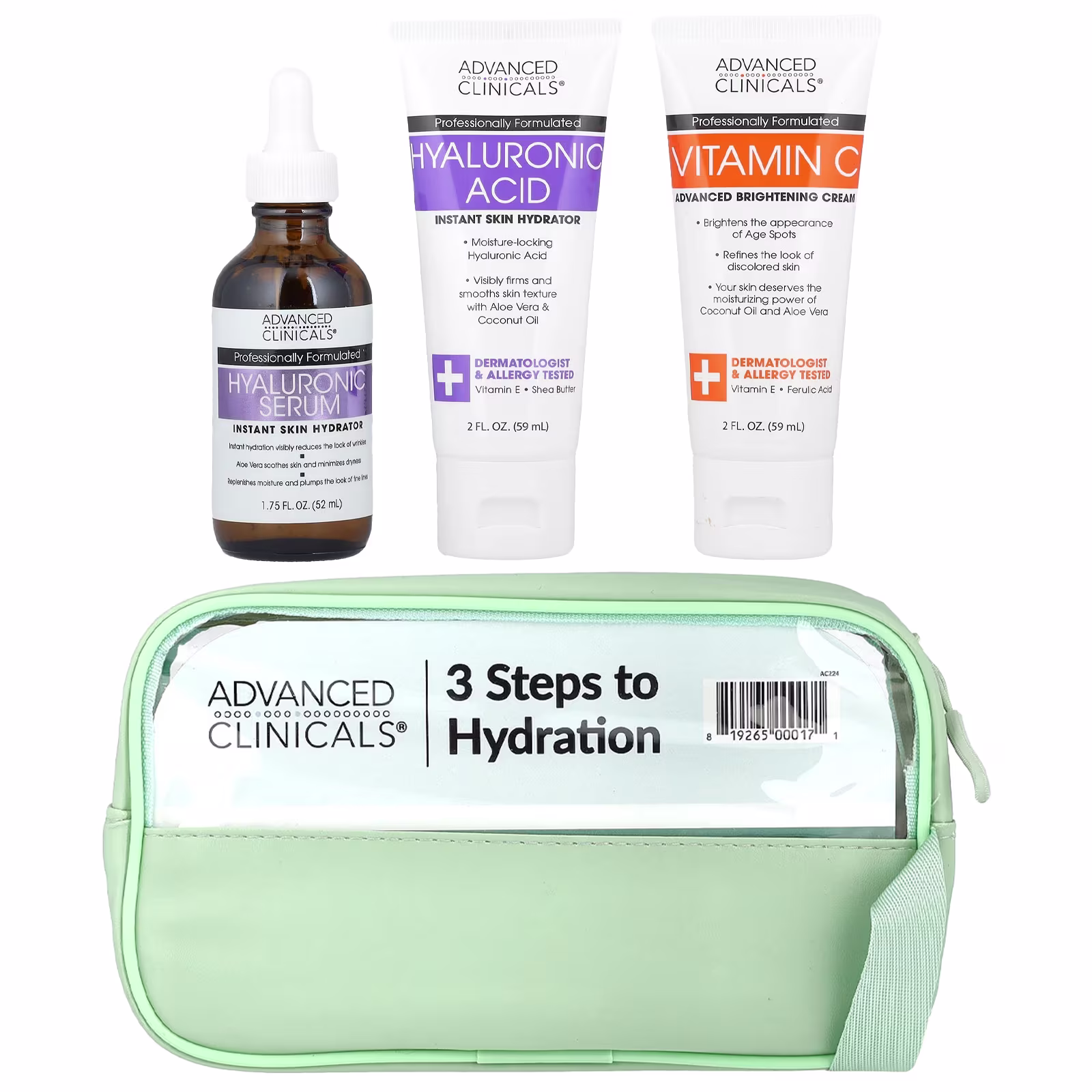 Advanced Clinicals- Hydration Beauty Bag