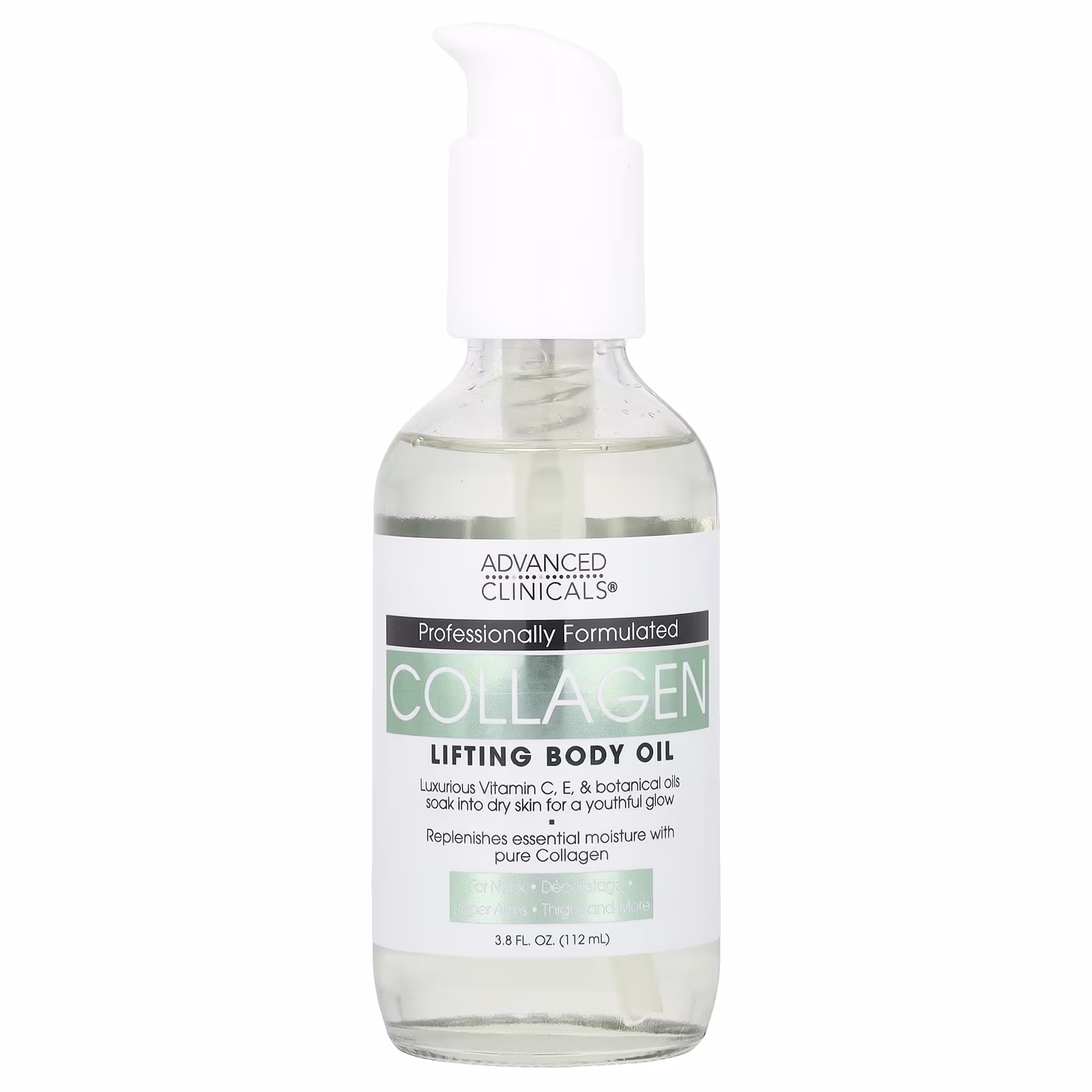 Advanced Clinicals - Collagen Lifting Body Oil, 3.8 fl oz (112 ml)
