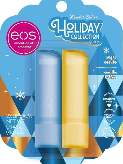 Eos - Duo Holiday sugar cookie & Vanilla Toffee Duo Lip Balm (4g)