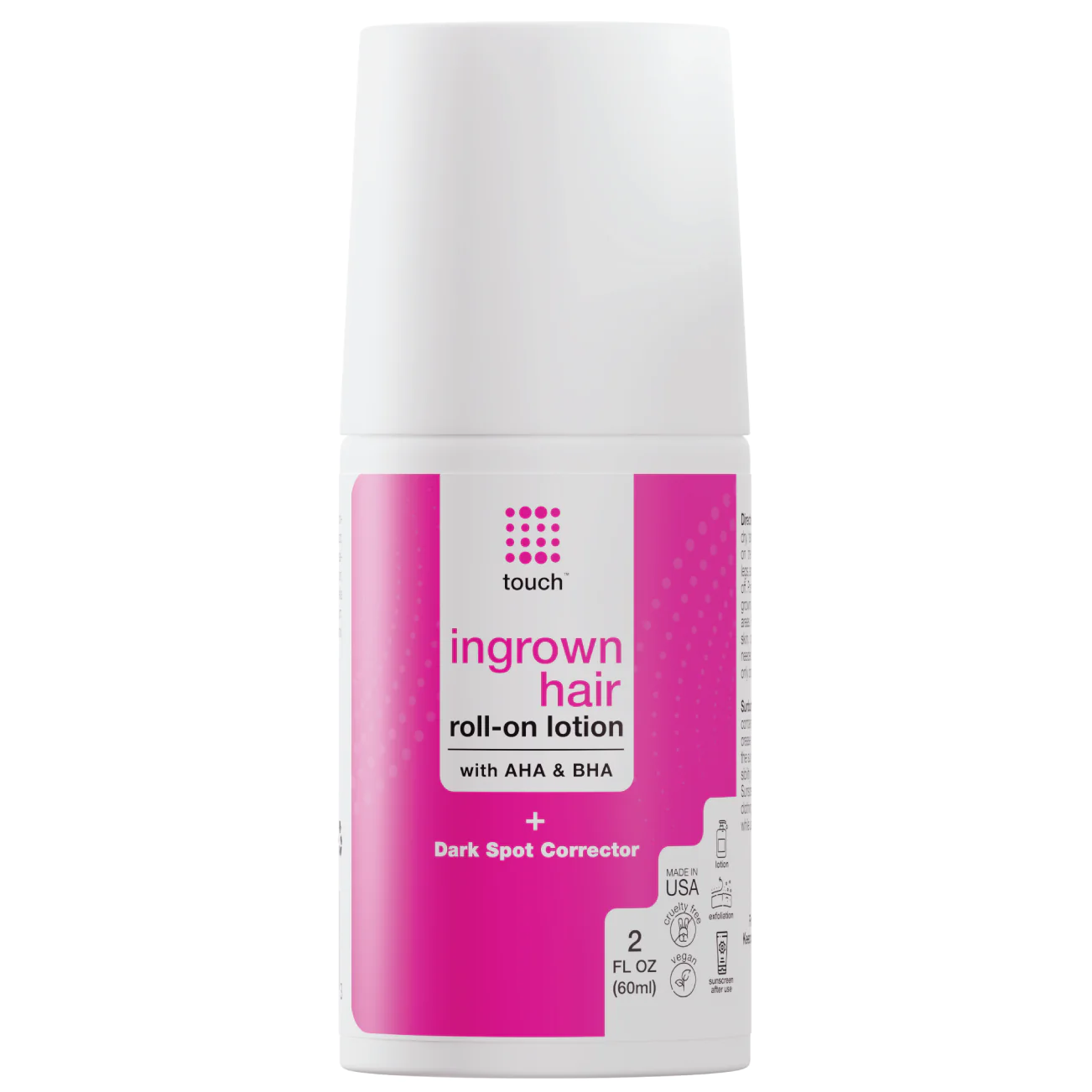 Touch - AHA and BHA Ingrown Hair Roll-on Lotion (2oz)