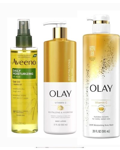 Olay Vitamin C  Body Lotion & Wash + Aveeno oil