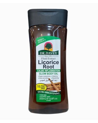 DR. Davey Licorice Root Extra Brightening Glow Body oil.
