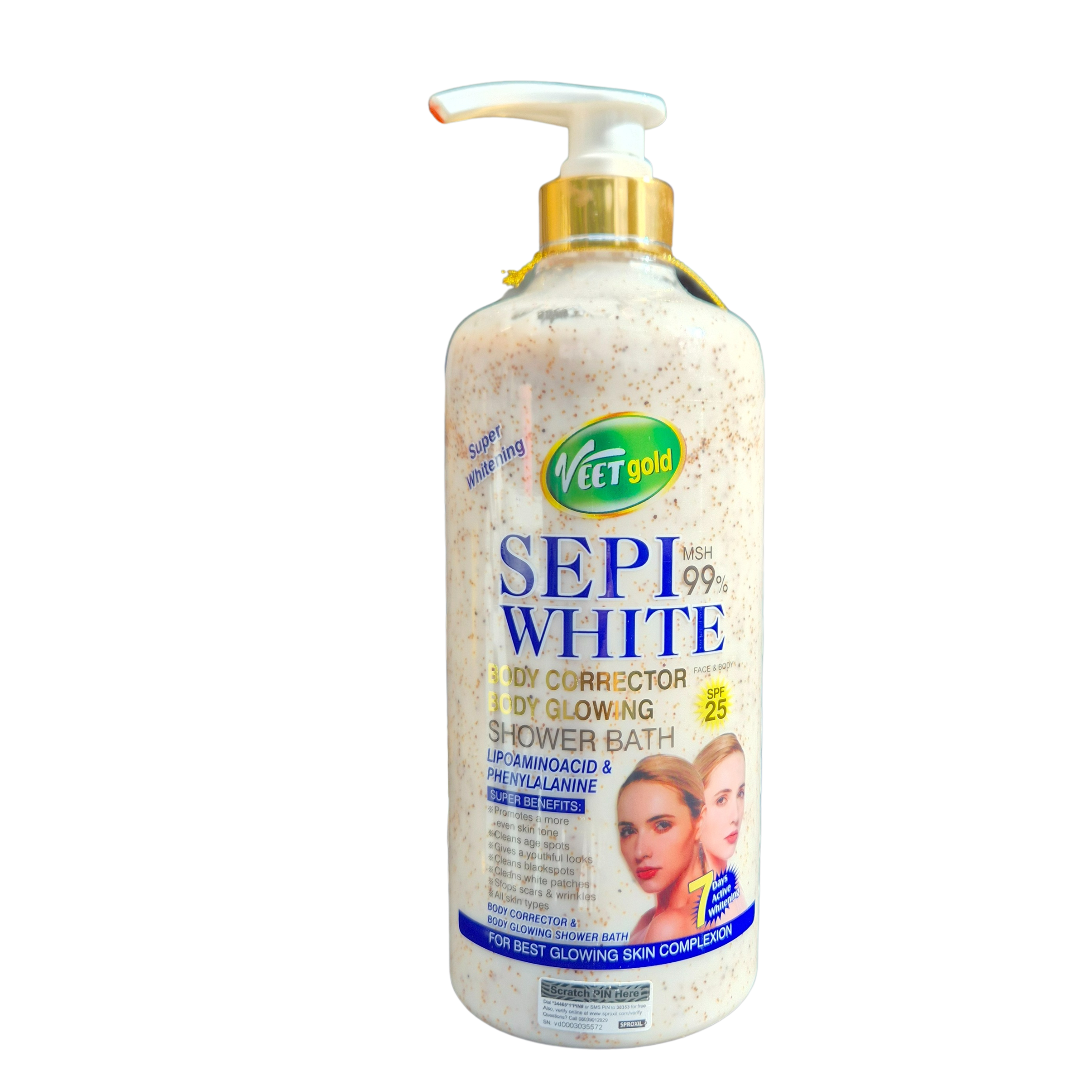 Veetgold - Sepi White Body Corrector Body Wash (1000ml / 35.19 fl oz)