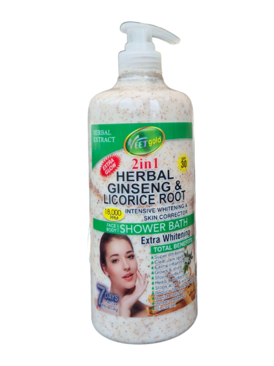 Veetgold - Herbal Ginseng & Licorice Root Shower bath ( 1000ml)