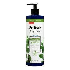 Dr Teal's - Body Lotion, Moisture + Rejuvenating, Eucalyptus & Spearmint, 18 fl oz (532 ml)